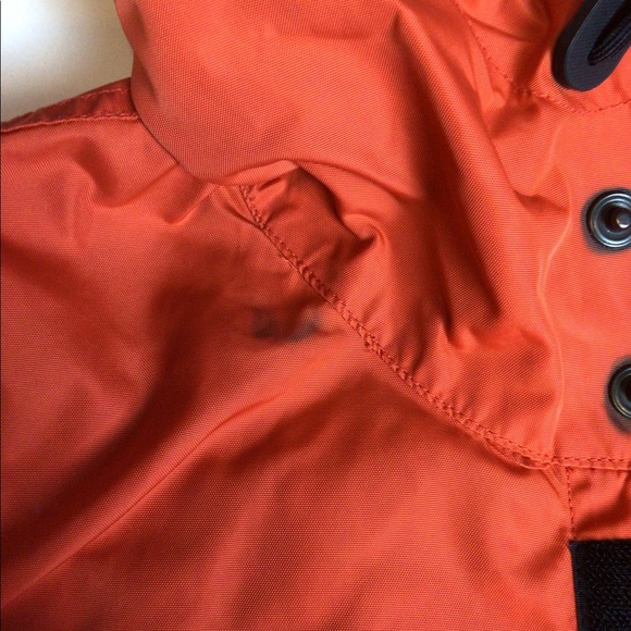 ..Polo Sport Ralph Lauren XL Orange Hooded Full Zip Windbreaker Jacket Coat - Picture 11 of 12